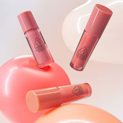 ProtoClinical k-beauty 3CE Sheer Liquid Blusher 3g single liquid blush package in a square product packshot on a clean white background