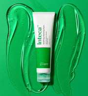 ProtoClinical k-beauty make p:rem Inteca Soothing Cleansing Foam 150ml single front-facing green cleanser tube with a visible front label on a clean white background