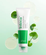 ProtoClinical k-beauty make p:rem Inteca Soothing Cleansing Foam 150ml close green cleanser tube with a visible front label on a clean white background