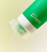 ProtoClinical k-beauty make p:rem Inteca Soothing Cleansing Foam 150ml single tall green cleanser tube centered on a clean white background
