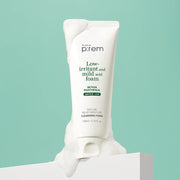 ProtoClinical k-beauty make p:rem Safe Me. Relief Moisture Cleansing Foam 170ml single tall cleansing foam tube centered on a clean white background