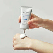 ProtoClinical k-beauty make p:rem UV Defense Me. Calming Sun Cream SPF 50+ PA++++ 50ml shown as a single sun cream package on a clean white background.