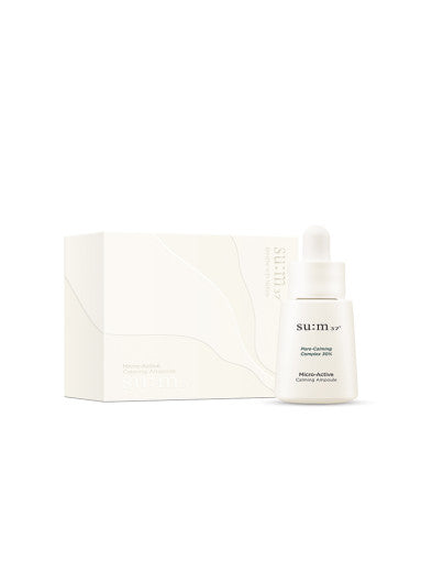 ProtoClinical k-beauty su:m37 Micro-Active Calming Ampoule 15ml close-up detail on a clean white background.