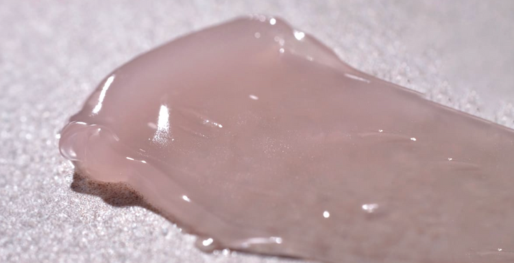 ProtoClinical k-beauty mauve and pale blue beauty product detail image.