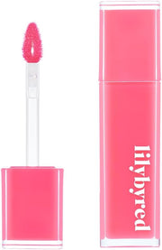ProtoClinical k-beauty lilybyred Bloody Liar Coating Tint 4g (GROW UPPP COLLECTION) single soft rose-pink lip tint swatch centered in a tall vertical layout on a pale background