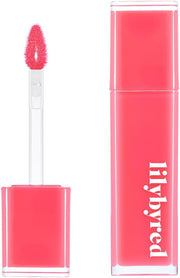 ProtoClinical k-beauty lilybyred Bloody Liar Coating Tint 4g (GROW UPPP COLLECTION) single bright fuchsia-pink lip tint swatch centered in a tall vertical layout on a pale background