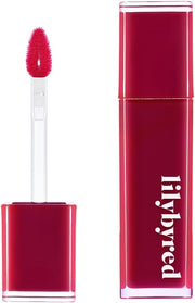 ProtoClinical k-beauty lilybyred Bloody Liar Coating Tint 4g (GROW UPPP COLLECTION) single deep berry-pink lip tint swatch centered in a tall vertical layout on a pale background