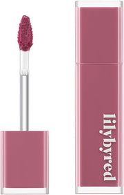 ProtoClinical k-beauty lilybyred Bloody Liar Coating Tint 4g (GROW UPPP COLLECTION) single dusty rose-pink lip tint swatch centered in a tall vertical layout on a pale background