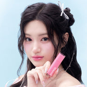 ProtoClinical k-beauty lilybyred Bloody Liar Coating Tint 4g (GROW UPPP COLLECTION) single lip tint swatch centered in a tall vertical layout on a pale blue and white background