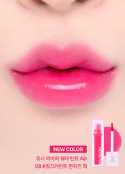 ProtoClinical k-beauty lilybyred Juicy Liar Water Tint 4.8g single lip tint package shown upright on a light background