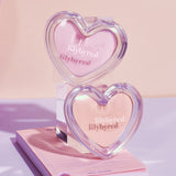 ProtoClinical k-beauty lilybyred Luv Beam Blur Cheek 4.3g single square packshot centered on a soft pink background.
