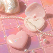 ProtoClinical k-beauty lilybyred Luv Beam Glow Veil 3.2g single heart-shaped highlighter compact shown alone in a square product packshot