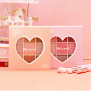ProtoClinical k-beauty cosmetic graphic in soft pink and peach tones on a light background.