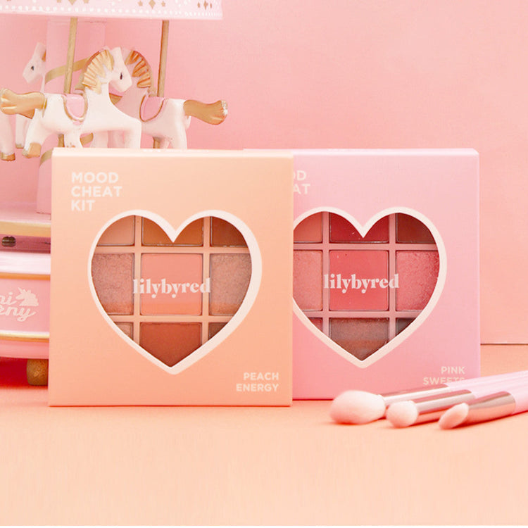 ProtoClinical k-beauty cosmetic graphic in soft pink and peach tones on a light background.