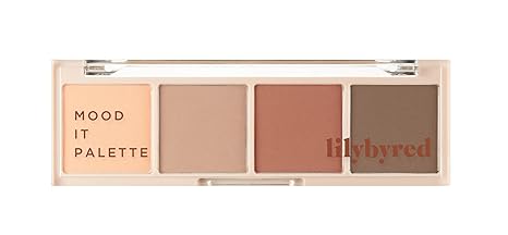 ProtoClinical k-beauty lilybyred Mood It Palette Eyeshadow single rectangular eyeshadow palette compact in a close product view on a clean white background