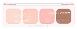 ProtoClinical k-beauty lilybyred Mood It Palette Eyeshadow 3.2g (GROW UPPP COLLECTION) rectangular eyeshadow palette shown horizontally with soft peach and brown shade blocks on a clean white background