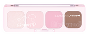 ProtoClinical k-beauty lilybyred Mood It Palette Eyeshadow 3.2g (GROW UPPP COLLECTION) rectangular eyeshadow palette shown horizontally with pink and mauve shade blocks on a clean white background