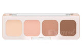 ProtoClinical k-beauty lilybyred Mood It Palette Eyeshadow 3.2g (GROW UPPP COLLECTION) rectangular eyeshadow palette shown horizontally with coral-peach and brown shade blocks on a clean white background