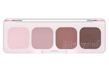 ProtoClinical k-beauty lilybyred Mood It Palette Eyeshadow 3.2g (GROW UPPP COLLECTION) rectangular eyeshadow palette shown horizontally with mauve and brown shade blocks on a clean white background