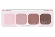ProtoClinical k-beauty lilybyred Mood It Palette Eyeshadow 3.2g (GROW UPPP COLLECTION) rectangular eyeshadow palette shown horizontally with mauve and brown shade blocks on a clean white background
