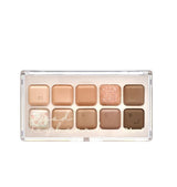 ProtoClinical k-beauty lilybyred Mood Keyboard Eyeshadow Palette shown open in warm gold and beige tones on a white background.