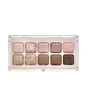 ProtoClinical k-beauty lilybyred Mood Keyboard Eyeshadow Palette shown open in warm beige tones on a white background.