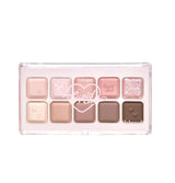 ProtoClinical k-beauty lilybyred Mood Keyboard Eyeshadow Palette shown as a soft pink eye shadow palette on a white background with pale blue corners.
