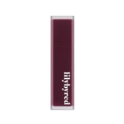 ProtoClinical k-beauty lilybyred Mood Liar Velvet Tint 4.2g single lip tint swatch in a tall vertical shape on a pale blue and white background