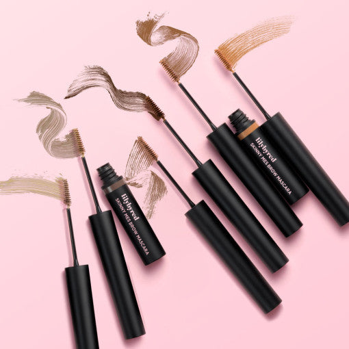 ProtoClinical k-beauty lilybyred Skinny Mes Brow Mascara 3.5g single dark brow mascara tube centered upright on a white background with soft gray side shading