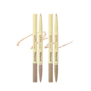 ProtoClinical k-beauty lilybyred Smiley Aegyosal Eyeliner 0.32g single light beige eyeliner package standing upright on a white background with soft pink and lavender side shading