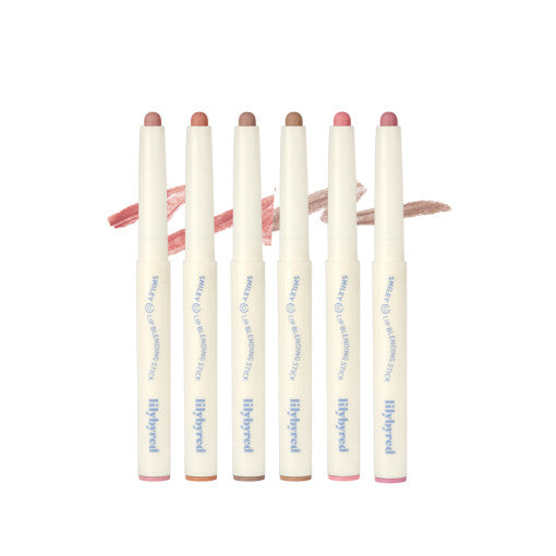 ProtoClinical k-beauty lilybyred Smiley Lip Blending Stick 0.8g two beige rectangular packages standing upright side by side on a clean white background