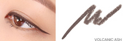 ProtoClinical k-beauty lilybyred Starry Eyes Am9 to Pm9 Gel Eyeliner two side-by-side eyeliner swatches in warm brown and cool gray on a pale peach background