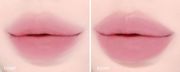 ProtoClinical k-beauty lilybyred Sweet Liar Milky Tint 4g two rosy lip tint swatches stacked vertically on a pale cream background