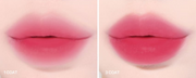 ProtoClinical k-beauty lilybyred Sweet Liar Milky Tint 4g two rosy-mauve lip tint swatches stacked vertically on a pale cream background