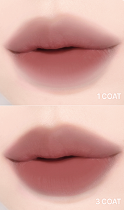 ProtoClinical k-beauty lilybyred Sweet Liar Milky Tint 4g two berry-pink lip tint swatches stacked vertically on a white background