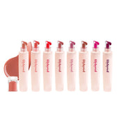 ProtoClinical k-beauty lilybyred Tangle Jelly Balm 9ml single horizontal rosy jelly balm swatch on a pale blue and white background
