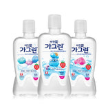 ProtoClinical k-beauty Gagreen Kids Mouthwash 380mlX3ea (Strawberry) three mouthwash bottles grouped side by side on a light background