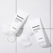 Dr.Jart+ Dermaclear Cleansing Foam 120ml by ProtoClinical shown in a close product detail view with the cleansing tube and printed label visible against a clean background for a k-beauty skincare routine.