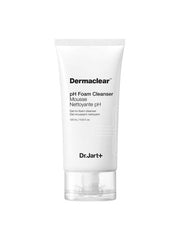 Dr.Jart+ Dermaclear pH Foam Cleanser 120ml by ProtoClinical shown as a front-facing cleanser tube on a clean white background, highlighting the minimalist packaging for a k-beauty skincare routine.