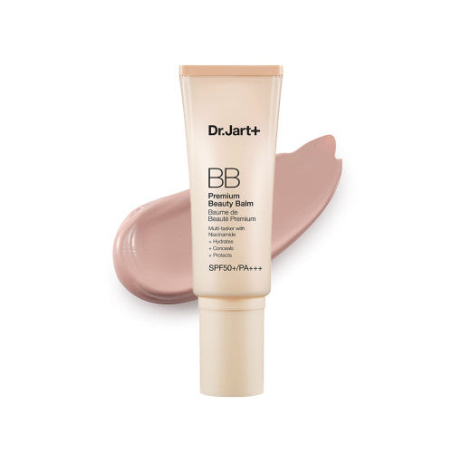ProtoClinical k-beauty beauty product packaging with a centered beige silhouette and cool-toned side accents on a light background.