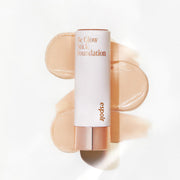 ProtoClinical k-beauty soft peach beauty product silhouette on a light background.