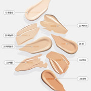 ProtoClinical k-beauty warm beige vertical beauty graphic on a pale blue and white background.
