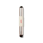 ProtoClinical k-beauty slim pale gray cosmetic bottle with soft peach side accents on a white background.