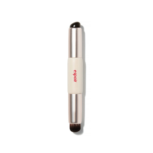 ProtoClinical k-beauty slim pale gray cosmetic bottle with soft peach side accents on a white background.