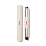 ProtoClinical k-beauty slim beige cosmetic bottle with pale lavender side accents on a white background.
