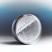 ProtoClinical k-beauty espoir Pro Tailor Be Velvet Cushion Cool & Chill Edition 13g + Refill 13g single pale compact case centered between dark blue side panels on a cool blue background