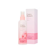 ProtoClinical k-beauty THE FACE SHOP Cherry Blossom Clear Hair Mist 200ml single pink mist bottle with soft floral side accents on a light background