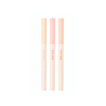 ProtoClinical k-beauty THE FACE SHOP EYE RISE Dual Under Eye Maker 0.6g single pale yellow slim under-eye maker package angled diagonally on a pale lavender background