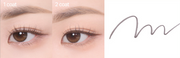 ProtoClinical k-beauty THE FACE SHOP Ink Graffi Brush Pen Shadow Liner 0.5g peach rectangular banner in a wide horizontal layout with pale aqua side accents on a light background