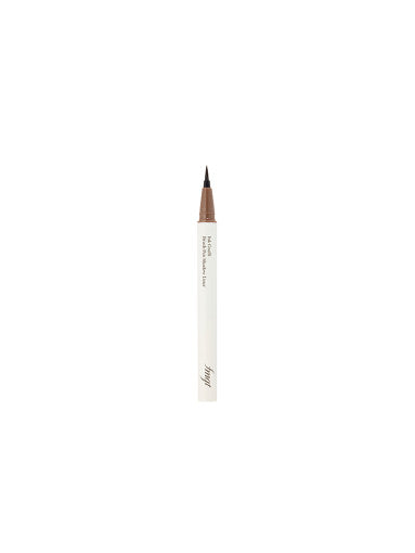 THE FACE SHOP Ink Graffi Brush Pen Shadow Liner 0.5g by ProtoClinical shown in a clean k-beauty liner product graphic on a light background.